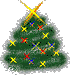 A Yule tree..sort of a bit like Moonglade's tree